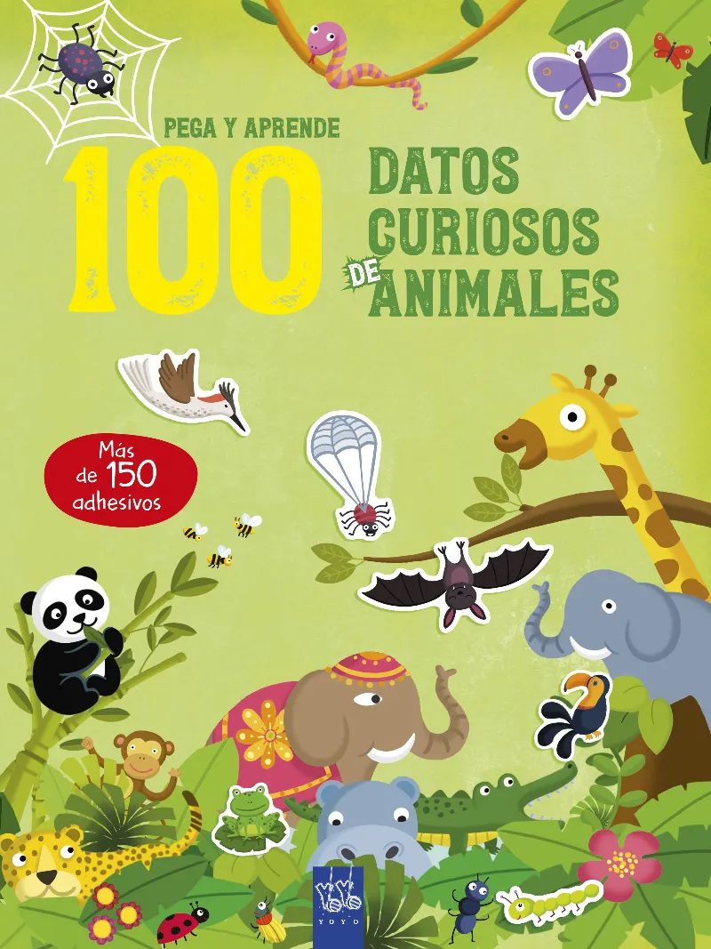 100 DATOS CURIOSOS DE ANIMALES - PEGA Y APRENDE -