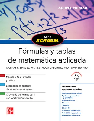 FORMULAS Y TABLAS DE MATEMATICAS APL 5ED