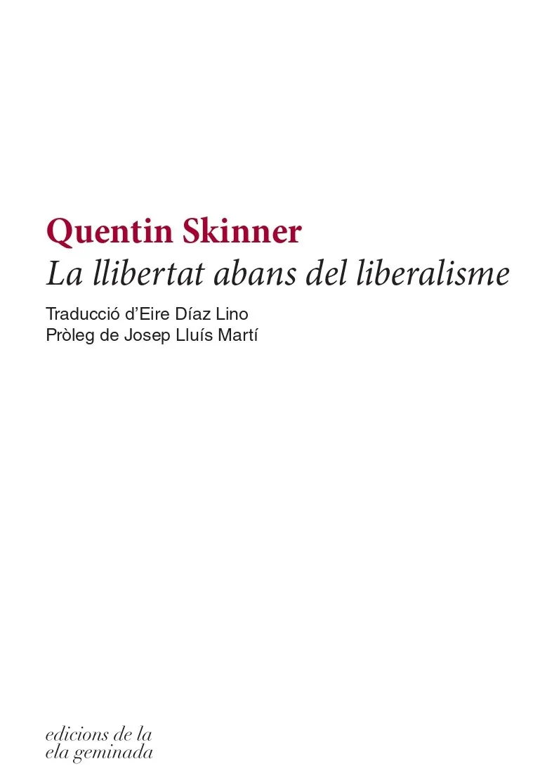 LLIBERTAT ABANS DEL LLIBERALISME,LA