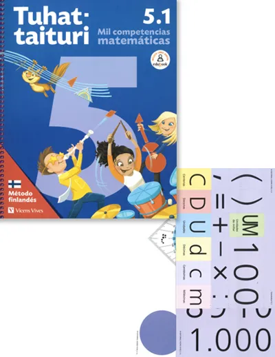 TUHATTAITURI 5.1. MATEMÁTICAS. LIBRO Y FICHAS (MÉTODO FINLANDÉS)