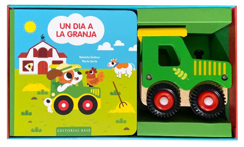 DIA A LA GRANJA,UN + TRACTOR DE FUSTA