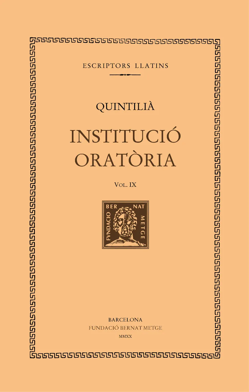 INSTITUCIO ORATORIA VOL: IX
