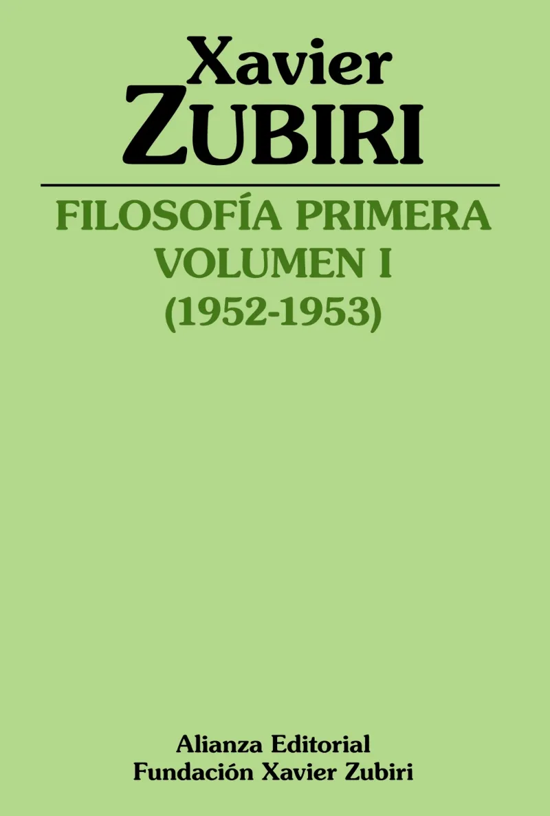 FILOSOFIA PRIMERA VOL I 1952-1953