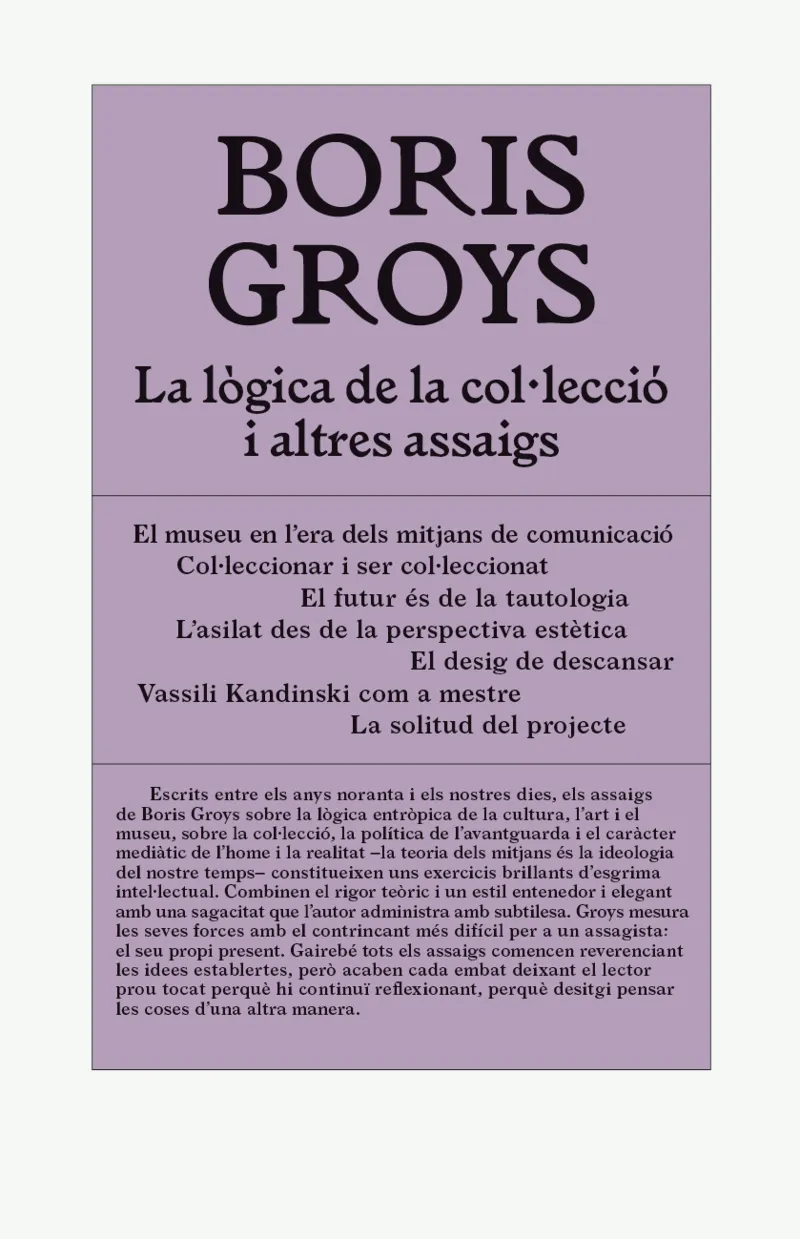 LOGICA DE LA COL.LECCIO I ALTRES ASSAIGS, LA