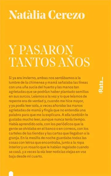 Y PASARON TANTOS AÑOS