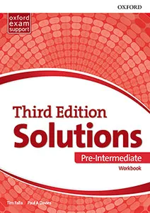 SOLUTIONS 3RD EDITION PRE-INTERMEDIATE WORKBOOK (B1-B2)