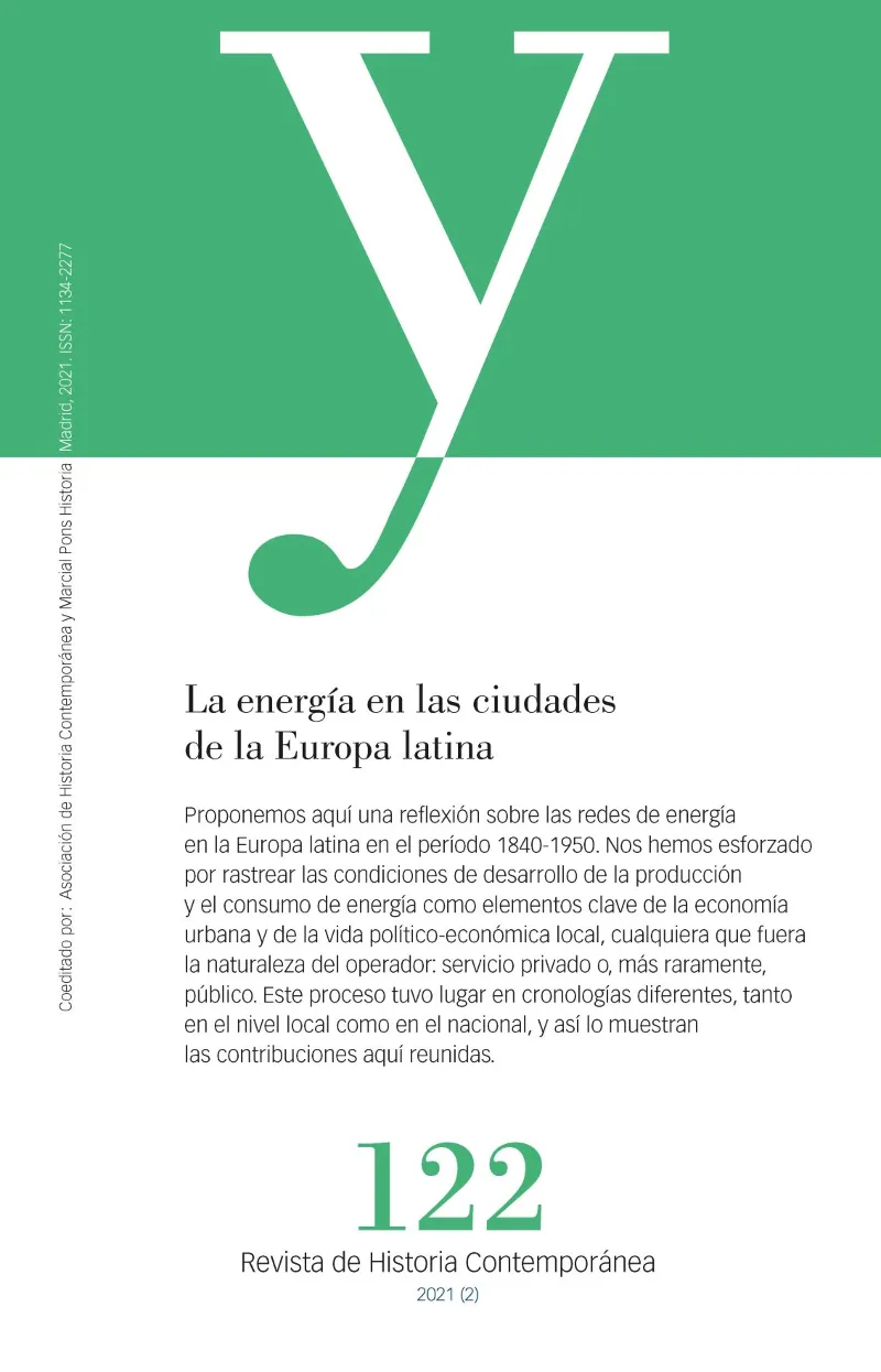 AYER 122 - LA ENERGIA EN LAS CIUDADES DE LA EUROPA LATINA