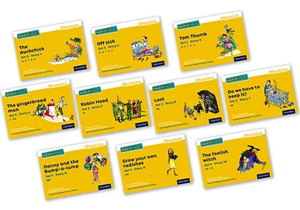 READ WRITE INC. PHONICS: YELLOW SET 5 STORYBOOKS MIXED PACK OF 10