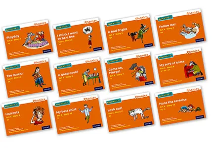 READ WRITE INC. PHONICS: ORANGE SET 4 STORYBOOKS MIXED PACK OF 12