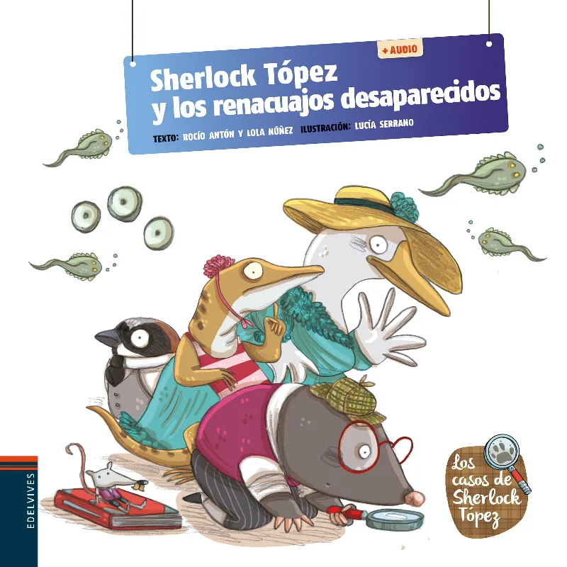 SHERLOCK TÓPEZ Y LOS RENACUAJOS DESAPARECIDOS + QR - NUEVA CUBIERTA CON CÓDIGO QR- DISPONIBLE CUANDO SE AGOTE STOCK DEL MISMO TITULO PERO CON CD-5