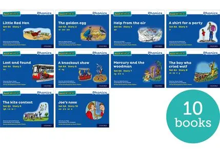 RWI BLUE SET 6A STORYBOOKS MIX PK 10