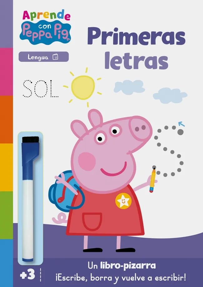PEPPA PIG. PRIMEROS APRENDIZAJES - APRENDO CON PEPPA PIG. PRIMERAS LETRAS (LIBRO-PIZARRA)