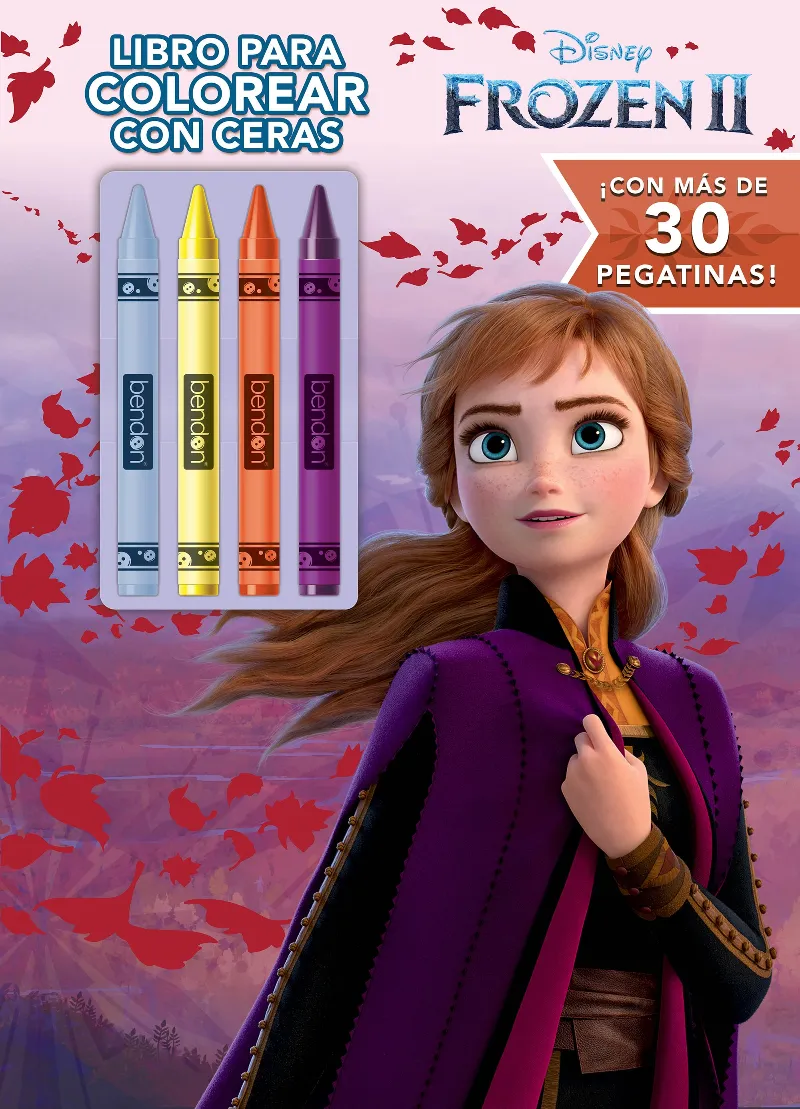 FROZEN II -LIBRO PARA COLOREAR CON CERAS-