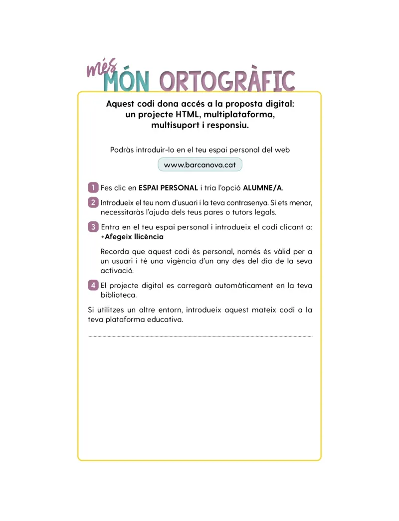 MÉS MÓN ORTOGRÀFIC 5
