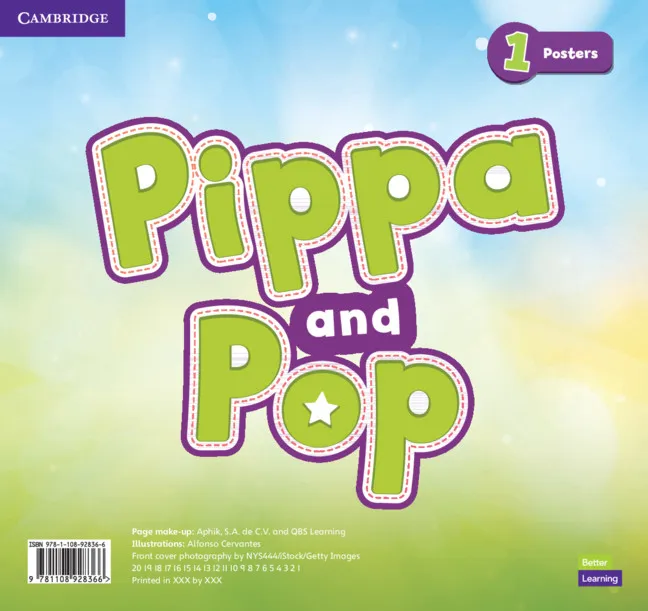 PIPPA AND POP LEVEL 1 POSTERS BRITISH ENGLISH