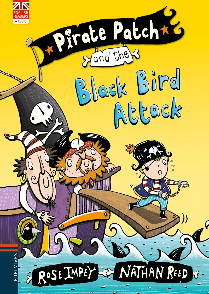 PIRATE PATCH AND THE BLACK BIRD ATTACK (LETRA LIGADA) + QR - NUEVA CUBIERTA CON CÓDIGO QR- DISPONIBLE -3