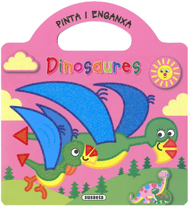 DINOSAURES -PINTA I ENGANXA- ROSA