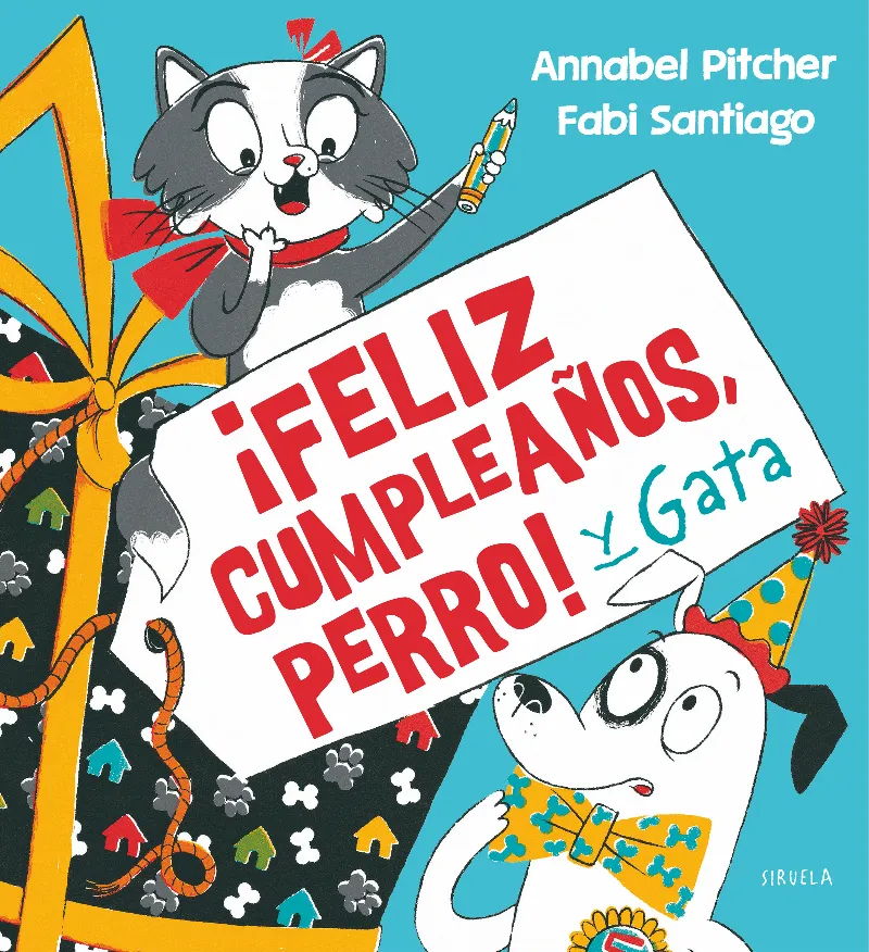 FELIZ CUMPLEAÑOS PERRO Y GATA