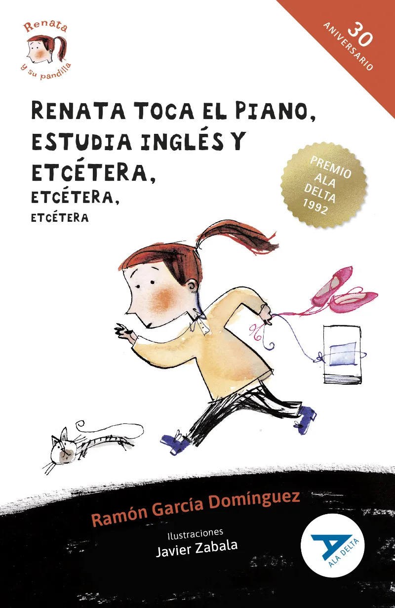 RENATA TOCA EL PIANO, ESTUDIA INGLÉS, ETC. -III PREMIO ALA DELTA 1992 (AVENTURA). SERIE RENATA Y SU PANDILLA. 2º EDICIÓN CAMBIO ISBN + ARTICULO. NUEVO