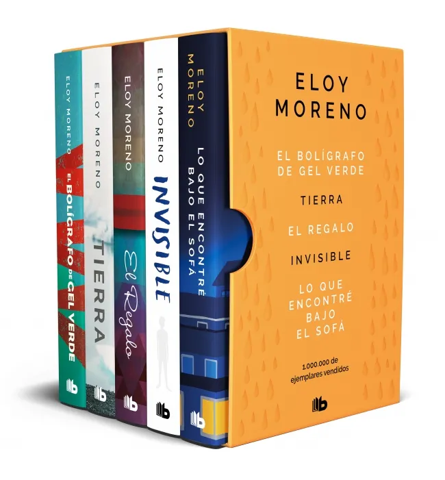 ELOY MORENO ESTUCHE CON: EL BOLÍGRAFO DE GEL VERDE | TIERRA | EL REGALO | INVISIBLE