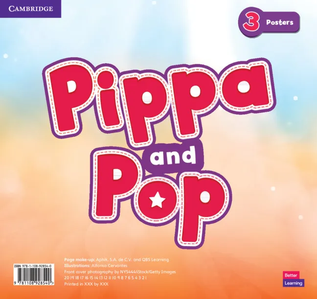 PIPPA AND POP LEVEL 3 POSTERS BRITISH ENGLISH