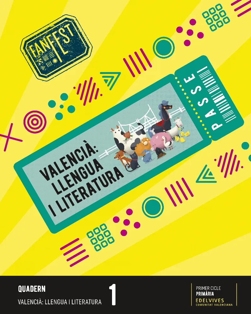 VALENCIÀ: LLENGUA I LITERATURA 1R PRIMÀRIA,, QUADERN (CV)