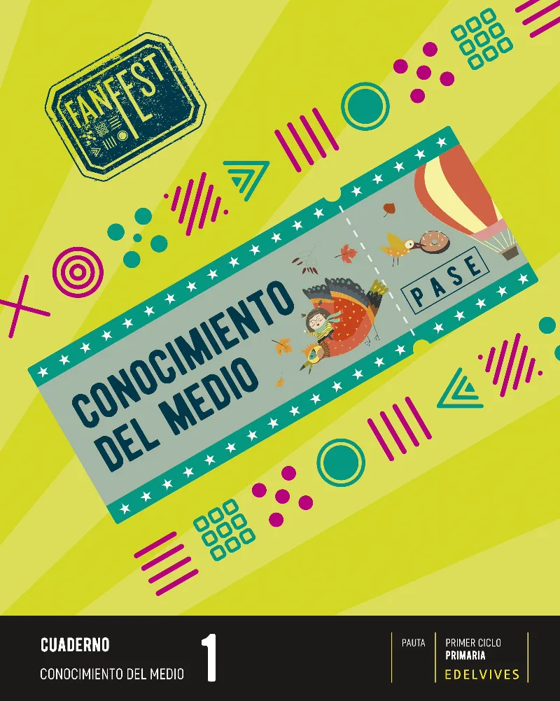 CONOCIMIENTO DEL MEDIO 1.º PRIMARIA. CUADERNO PAUTA