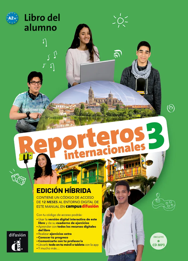 REPORTEROS INT 3 ED HIBRIDA LIBRO DEL ALUMNO + CD