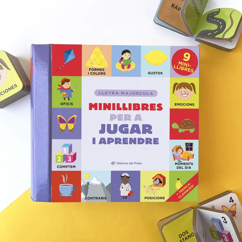 MINILLIBRES PER A JUGAR I APPRENDRE -LLETRA MAJUSCULA-