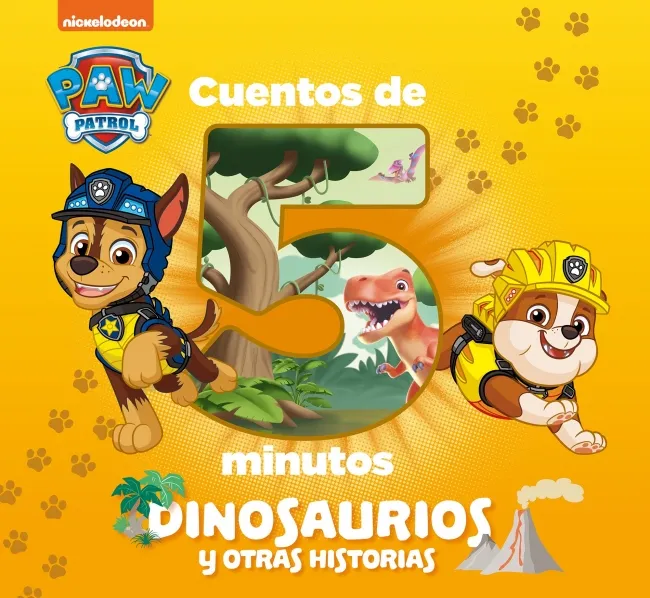 PAW PATROL CUENTOS DE 5 MINUTOS - DINOSAURIOS Y OTRAS HISTORIAS-