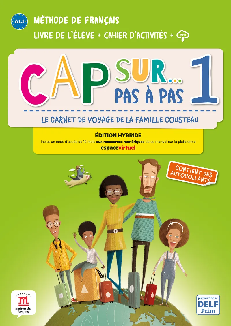 CAP SUR PAS A PAS 1 ED HYBRIDE LIVRE Y CAHIER