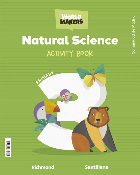 NATURA SCIENCE MADRID 3 PRIMARY ACTIVITY BOOK WORLD MAKERS