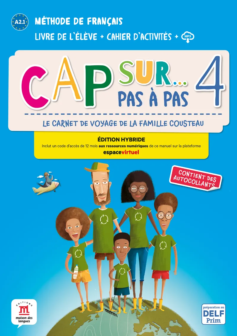 CAP SUR PAS A PAS 4 ED HYBRIDE LIVRE Y CAHIER