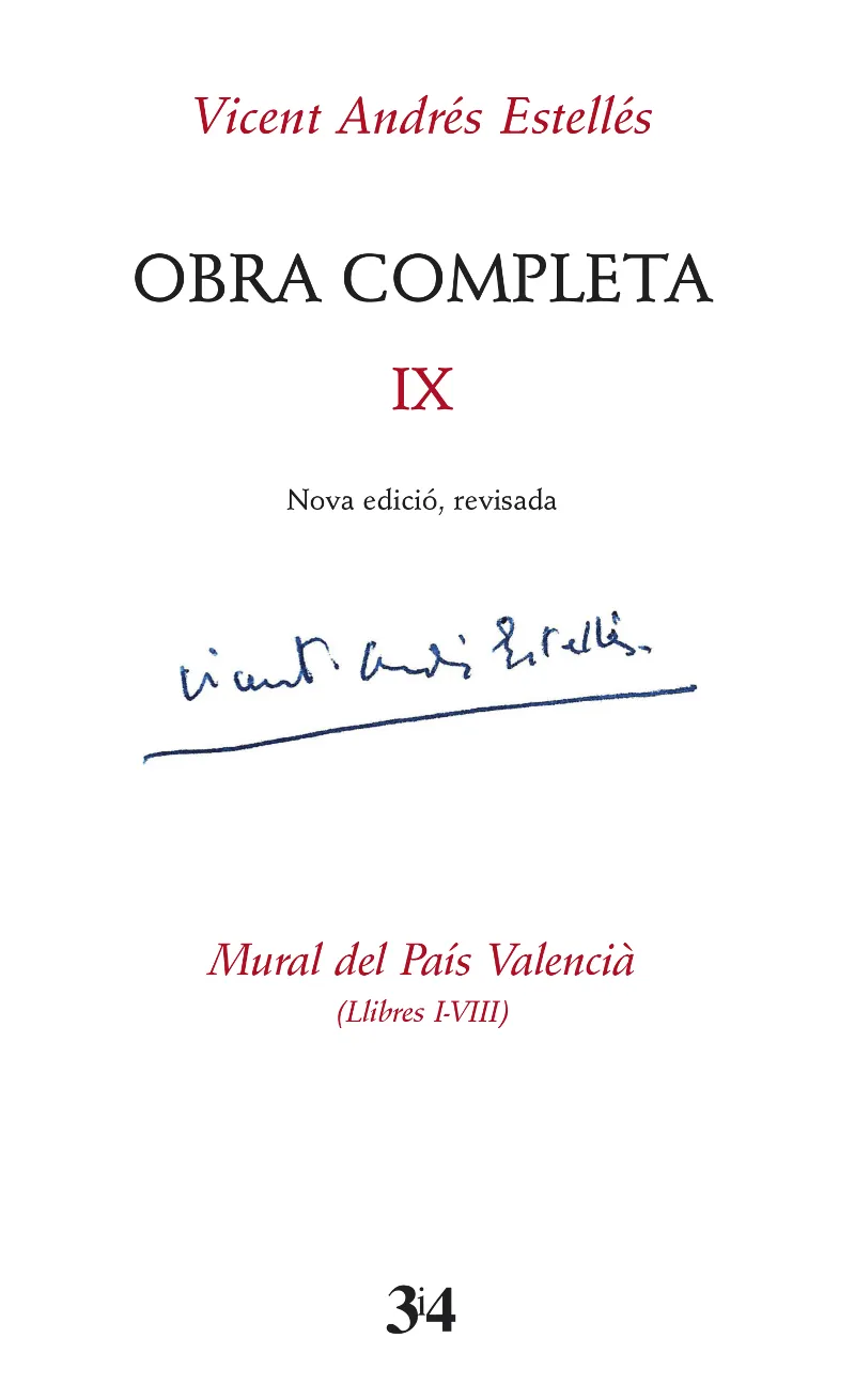 MURAL DEL PAIS VALENCIA -LLIBRES I-VIII-