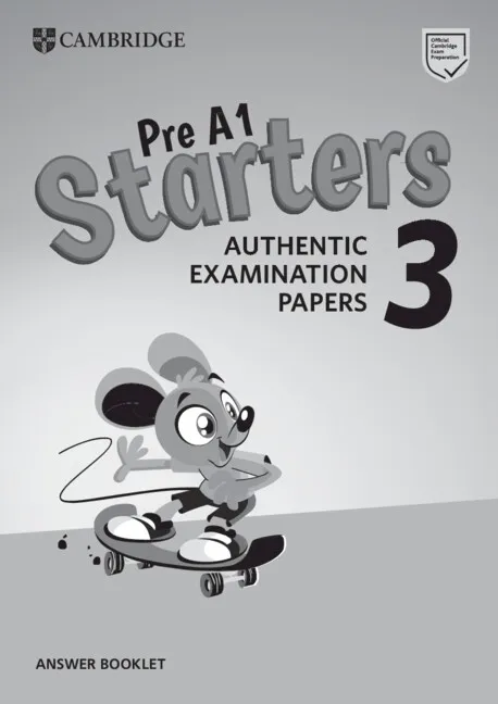 YLE CAMBRIDGE STARTERS 2018 3 ANSWER BOOKLET