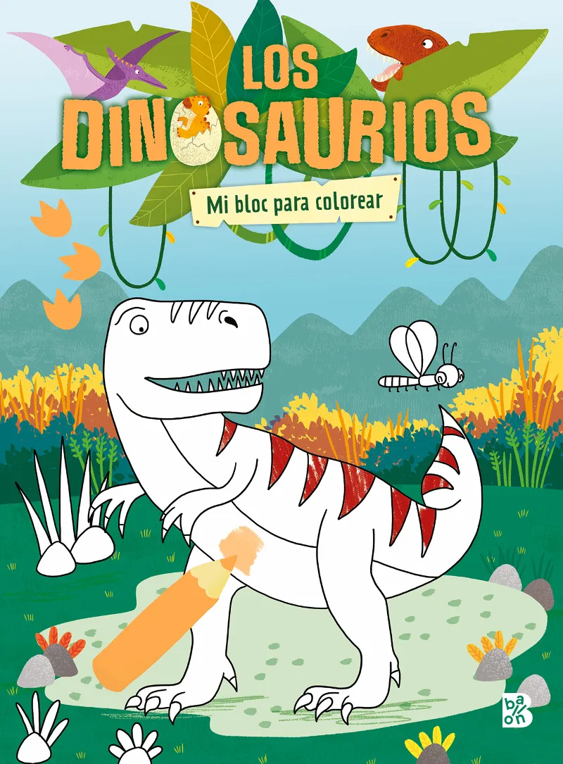 DINOSAURIOS: MI BLOC PARA COLOREAR