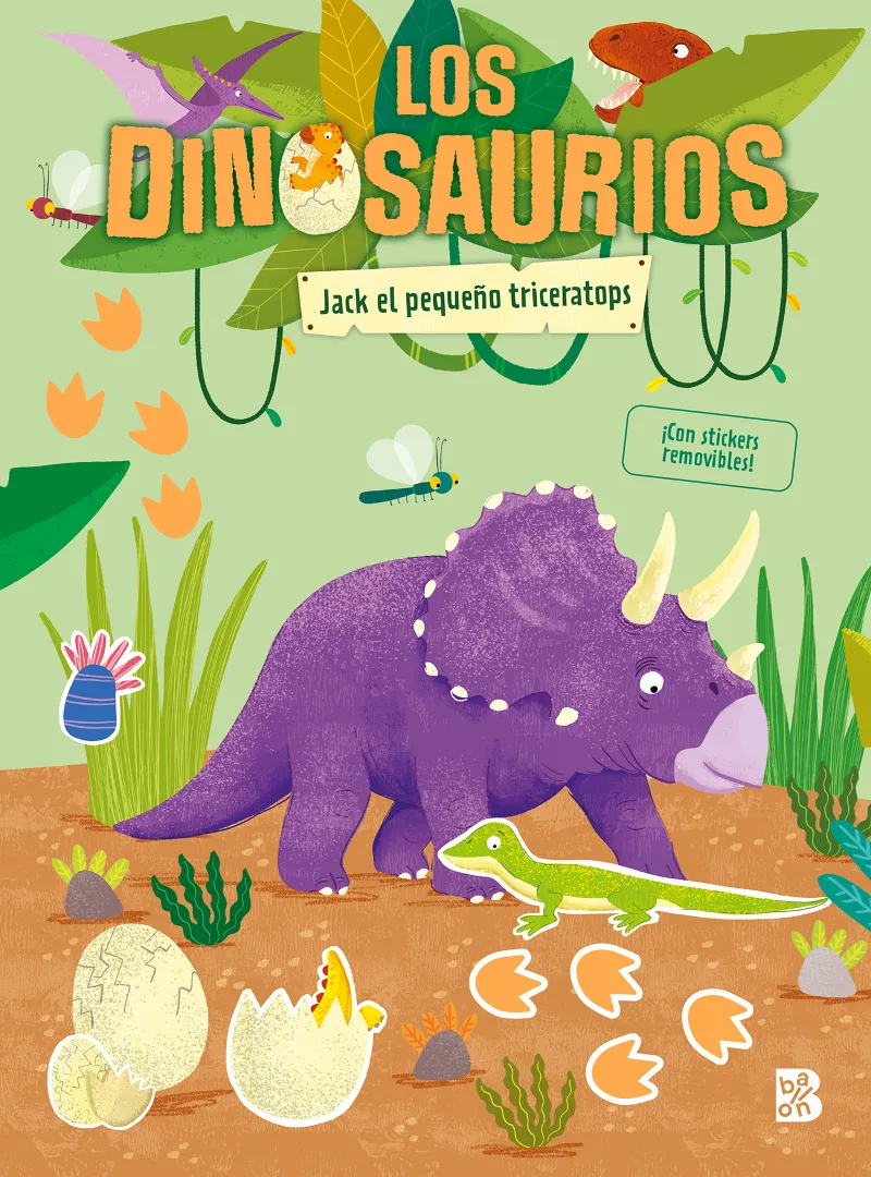 DINOSAURIOS: JACK EL PEQUEÑO TRICERATOPS -ADHESIUS-