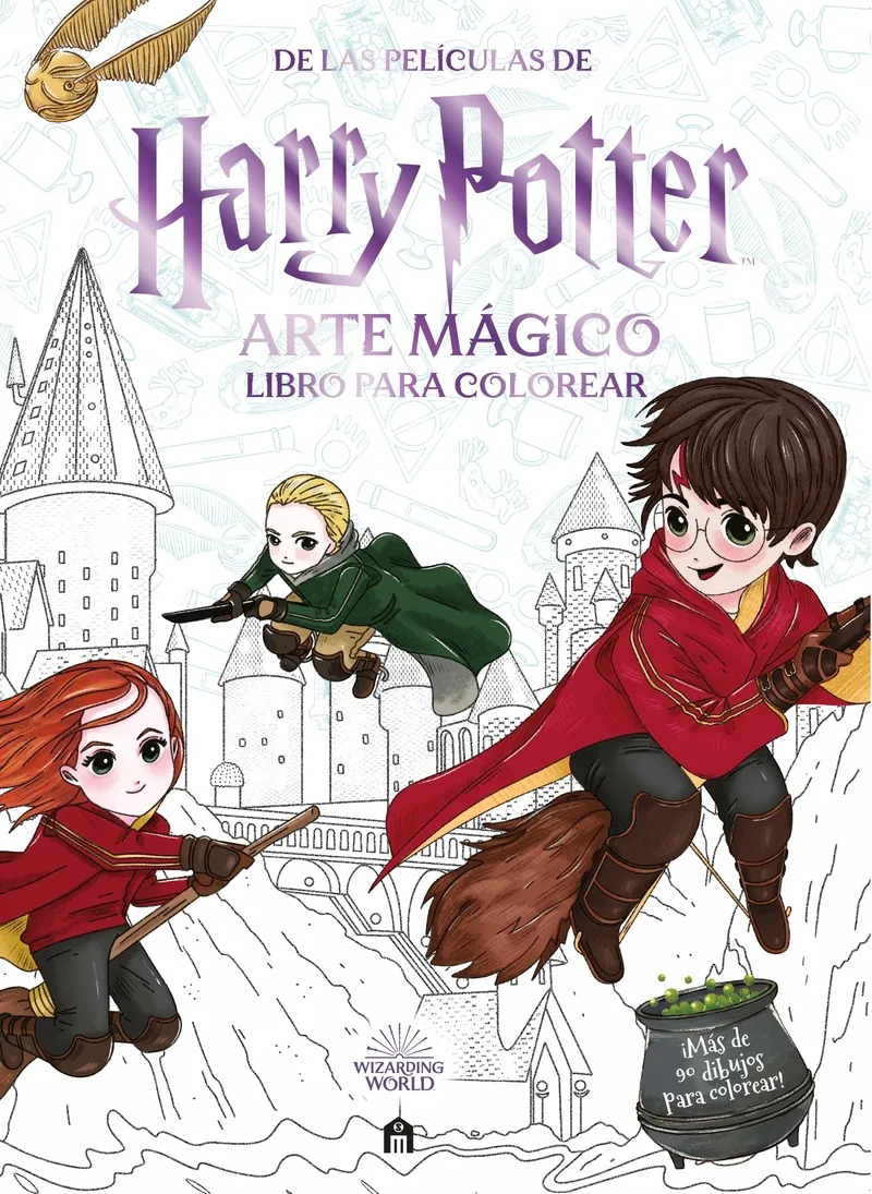 HARRY POTTER ARTE MAGICO LIBRO PARA COLOREAS - DE LAS PELICULAS