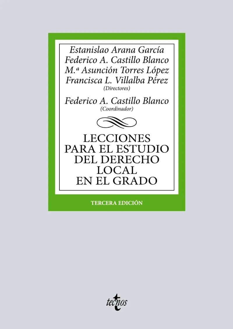 LECCIONES PARA EL ESTUDIO DEL DERECHO LOCAL EN EL GRADO