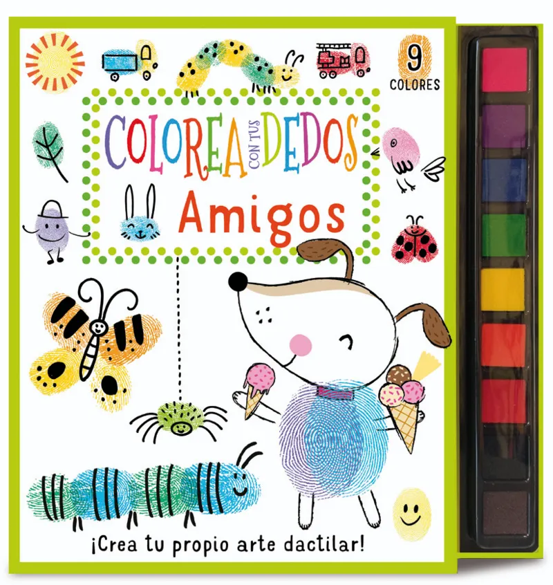 COLOREA CON TUS DEDOS: AMIGOS