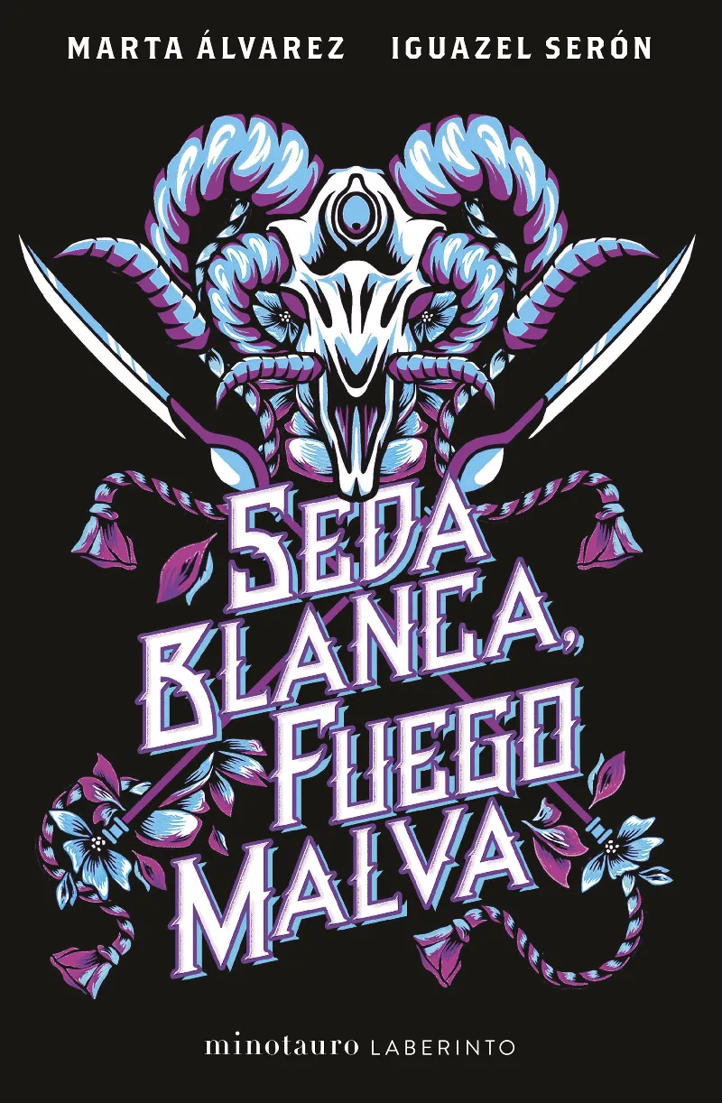 SEDA BLANCA FUEGO MALVA