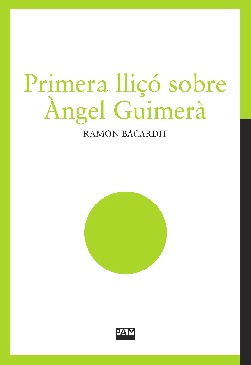 PRIMERA LLIÇO SOBRE ANGEL GUIMERA