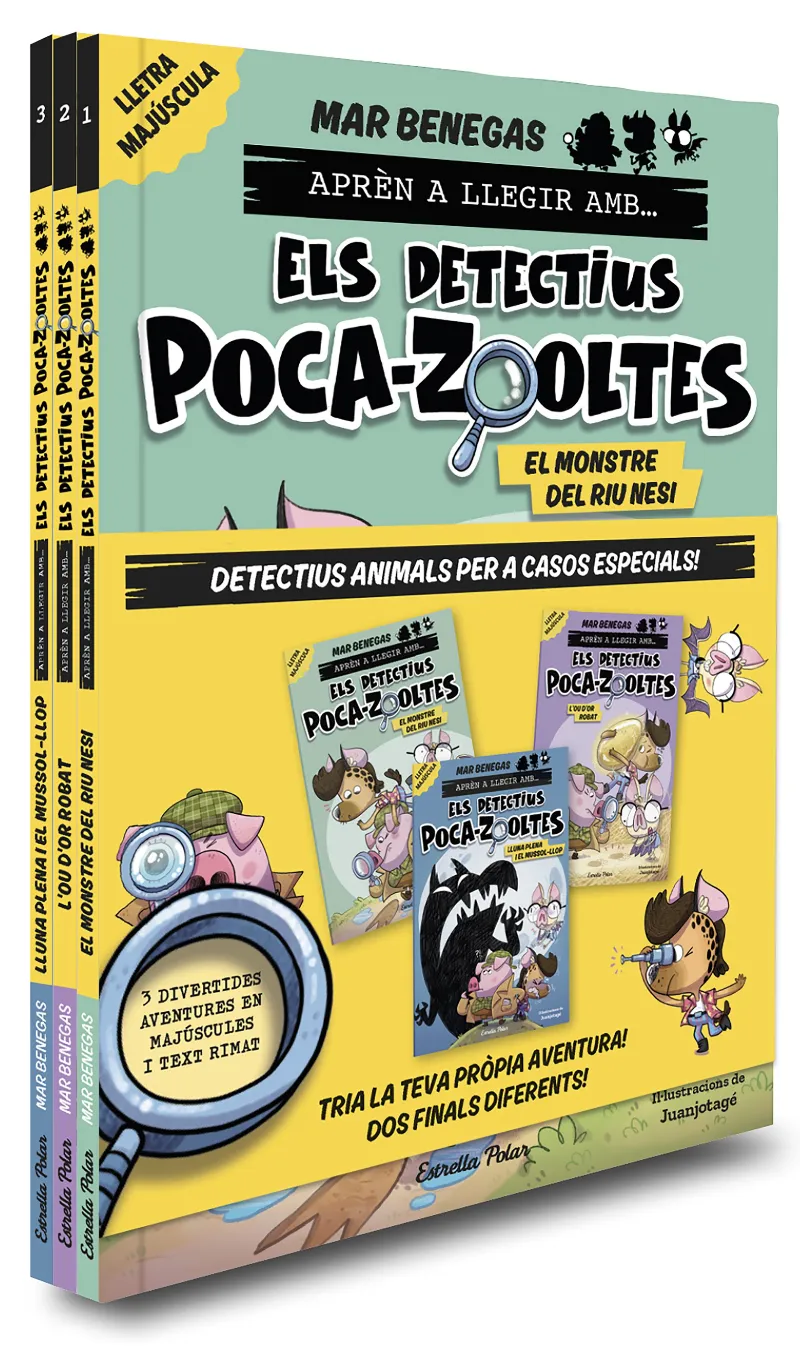 PACK APREN A LLEGIR AMB... ELS DETECTIUS POCA-ZOOLTES! 1-3. EN LLETRA MAJUSCULA