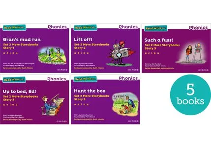 RWI - PURPLE 2 MORE STORYBOOK MIX PK 5