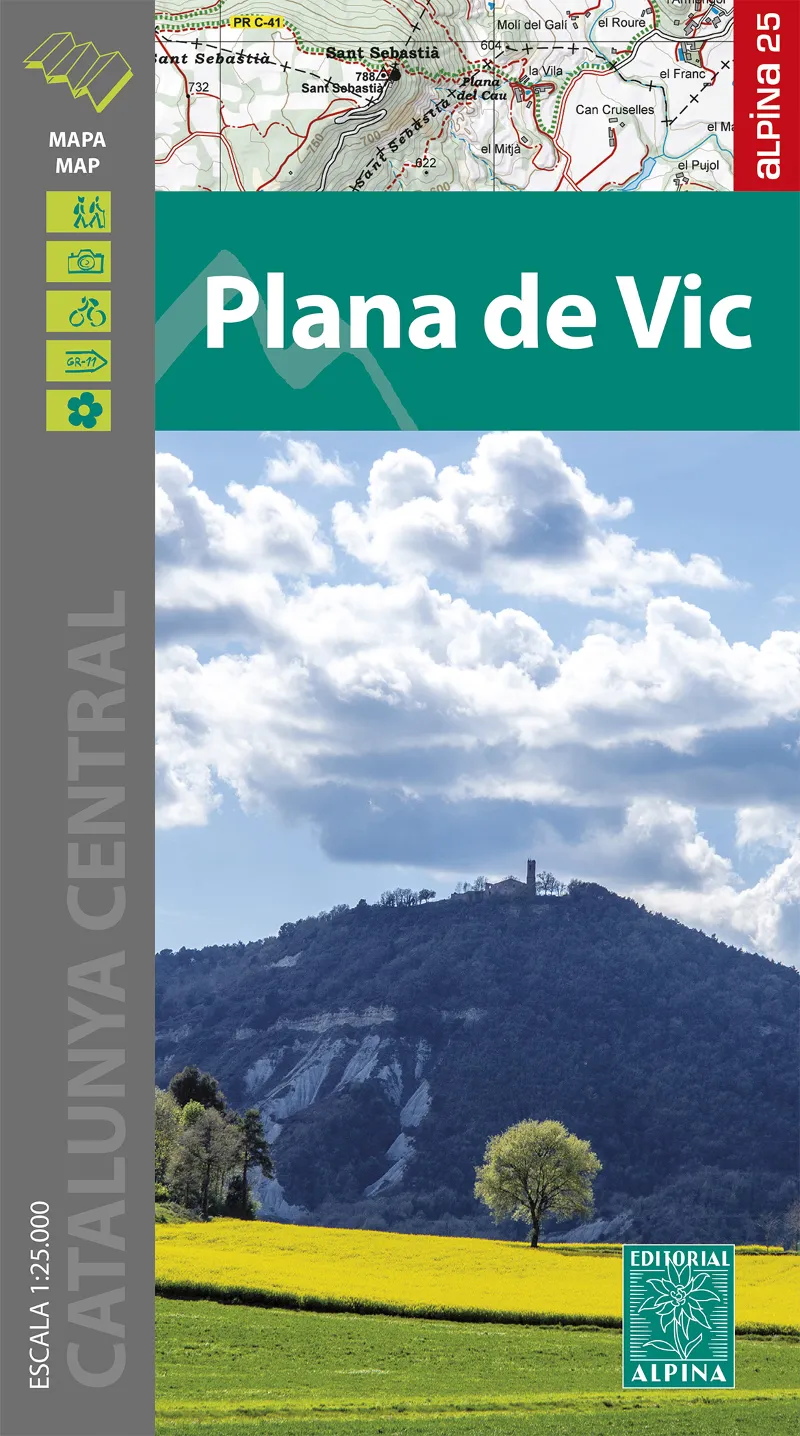 PLANA DE VIC - MAPA Y GUIA 1: 25000