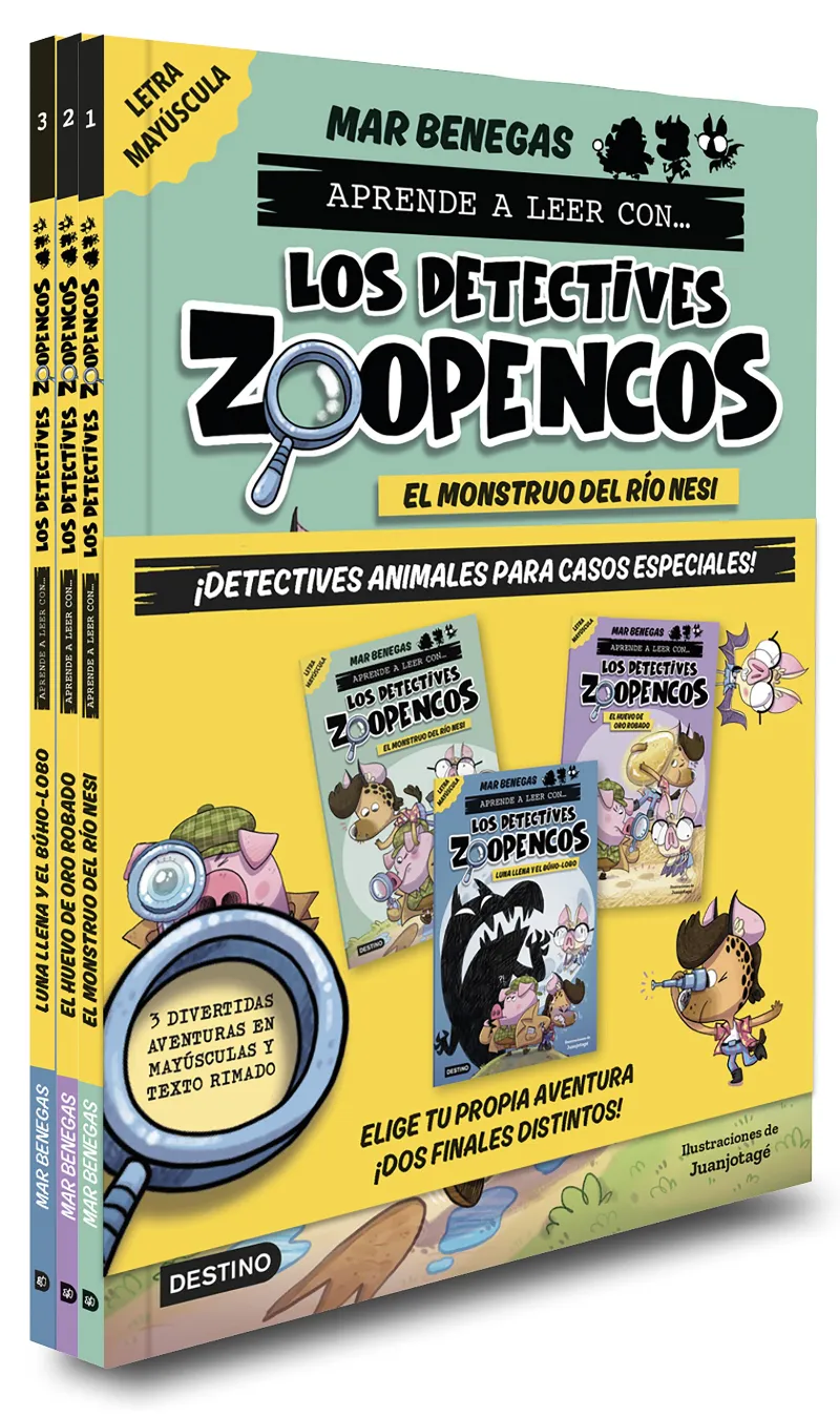 APRENDE A LEER CON...LOS DETECTIVES ZOOPENCOS -PACK 3 LLIBRES-