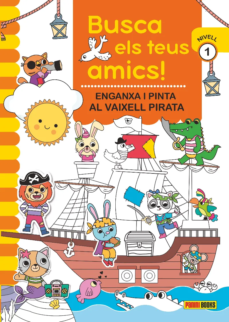 BUSCA ELS TEUS AMICS! ENGANXA I PINTA AL VAIXEL PIRATA