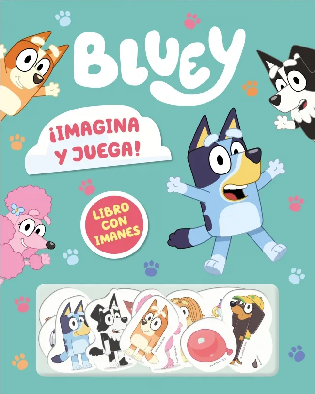 BLUEY: LIBRO JUGUETE: ¡IMAGINA Y JUEGA! LIBRO CON IMANES