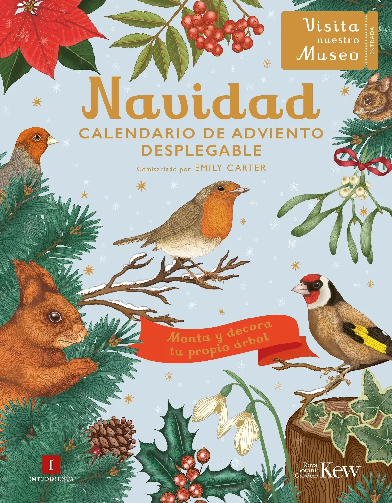 Navidad. Calendario de adviento desplegable