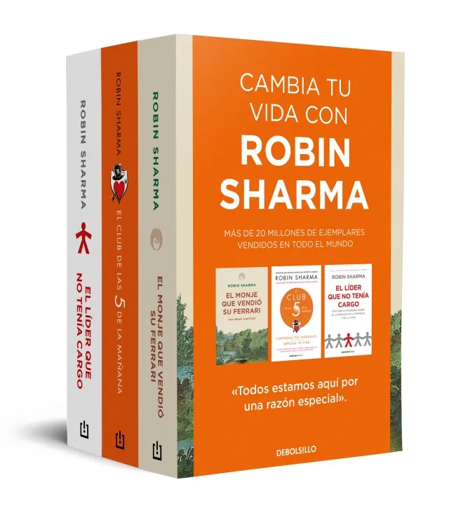 CAMBIA TU VIDA CON ROBIN SHARMA -PACK BOLSILLO 3 LIBROS-
